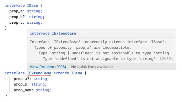 Extends interface and type in typescript